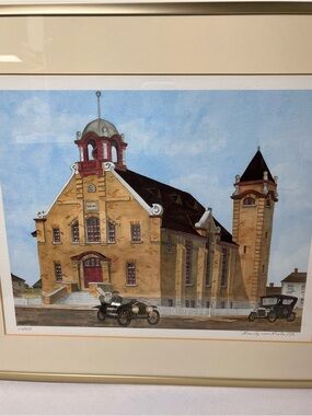 LIKE NEW Print by MARILYN MALO Saskatchewan artist
1906 Wolseley Town Hall 1989